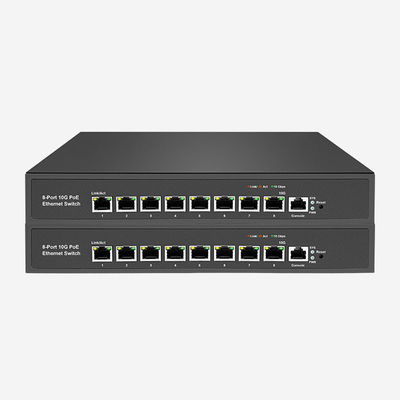 8 PoE RJ45 Layer 3 10GB Switch ด้วย VLAN, RSTP/MSTP, ERPS รองรับเครือข่ายวงแหวน