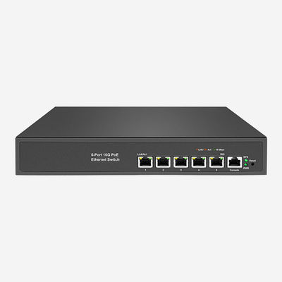 ความเร็วในการโอนข้อมูลด้วย 10GB PoE Ethernet Switch ความปลอดภัย SSH 5 10Gbps RJ45 Port