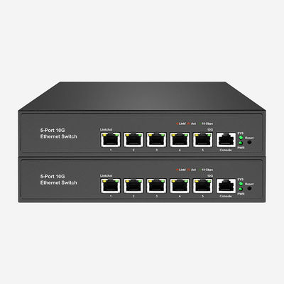 ACL / QoS / VLAN รองรับสวิตช์ 10GB ด้วย 5 ท่า RJ45 100M/1000M/2.5G/5G/10Gbps